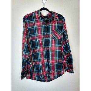 Foxcroft Size 16 Wrinkle Free Geometric Shirt